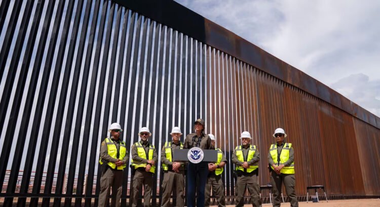 EEUU pinta de negro la valla fronteriza con México para reducir el paso de migrantes EEUU pinta de negro la valla fronteriza con México para reducir el paso de migrantes