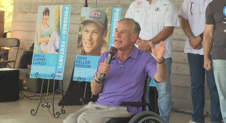 Gobernador Abbott asiste a la tercera caminata anual de concientización sobre el fentanilo
